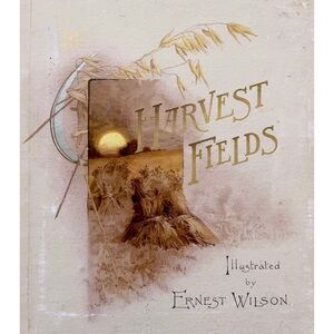 🌾RARE Vintage 1889 Harvest Fields Ernest Willis Hardback English German Book🌾